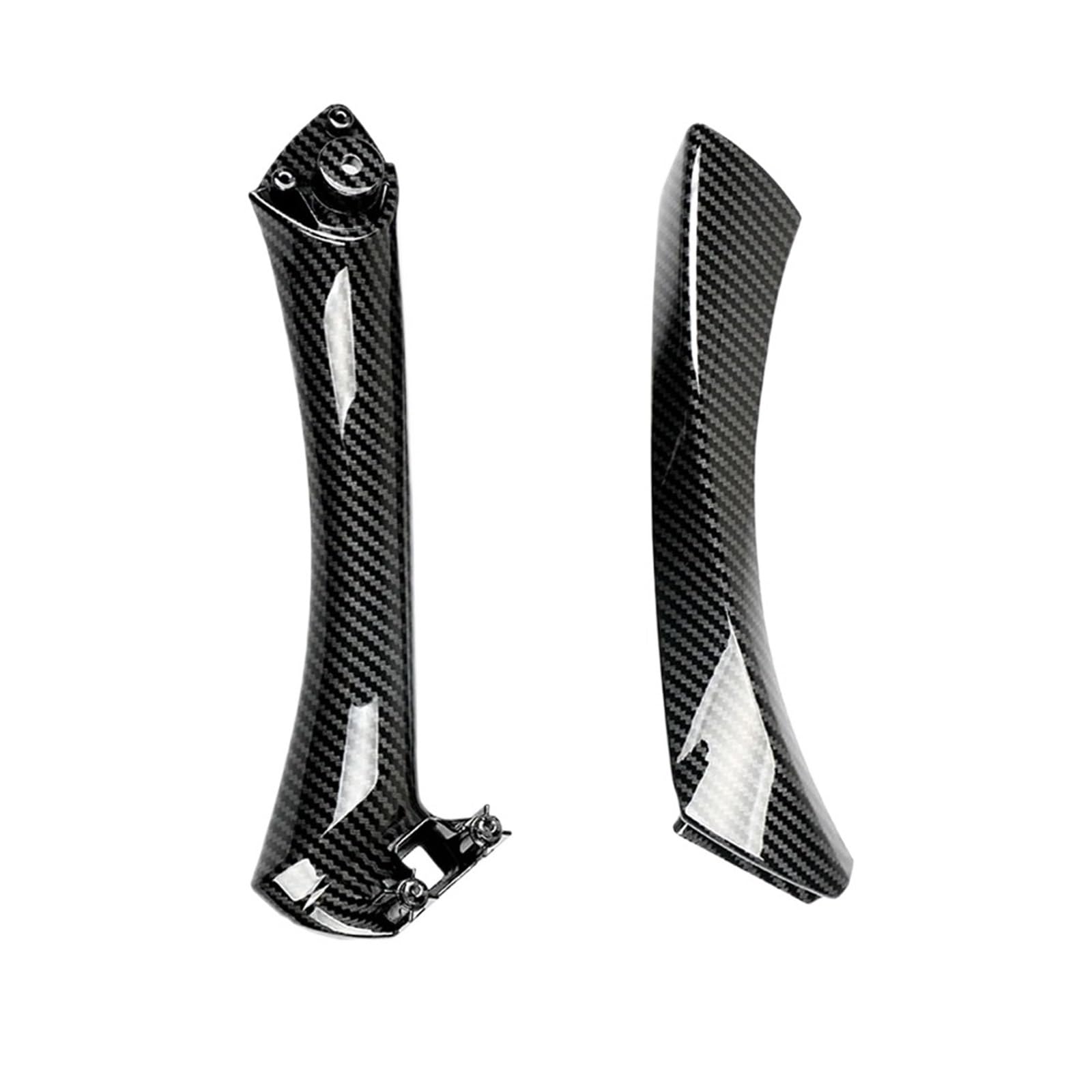 Ouokchm Carbon Fiber-S-Right Car Interior Door Handle For Bmw E90 E91 For Series Car Inner Door Handle Panel Sedan Pull Trim Cover 51417230850 51419150335 51419150340(Carbon Fiber-S-Right)