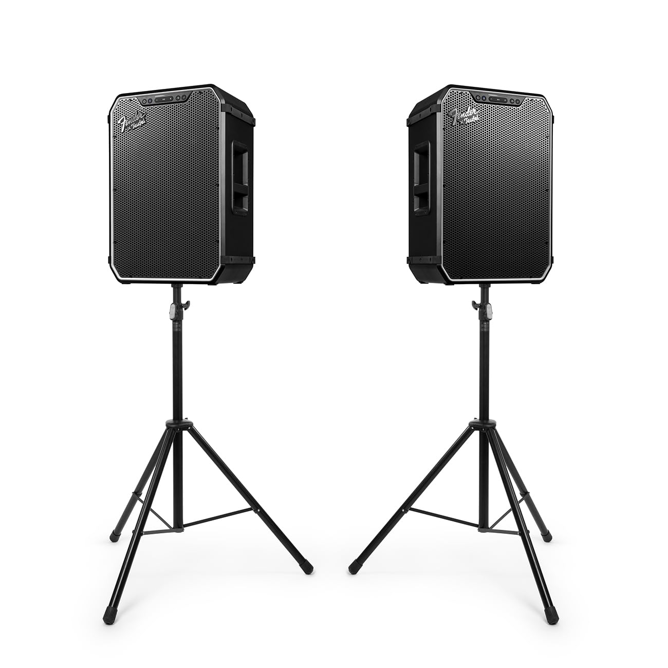 Teufel Fender x ROCKSTER Neo – Enceinte Bluetooth portée Ultra-puissante 130 DB, IP44 Anti-poussière et éclaboussures, Batterie LiFePO₄ Amovible 36 h (56 h Eco), entrées XLR/Jack, Party Link