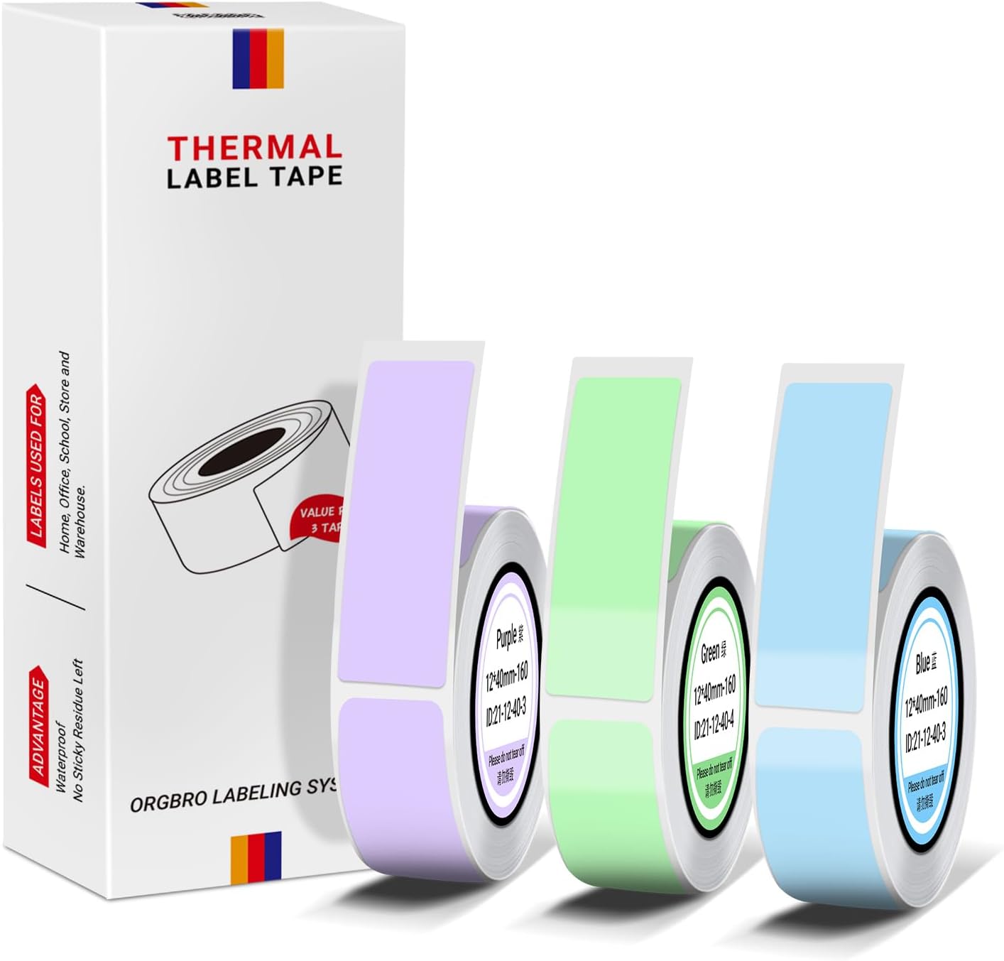 Amazon.com : ORGBRO X1 Label Maker Tape, Genuine Thermal Label Print ...