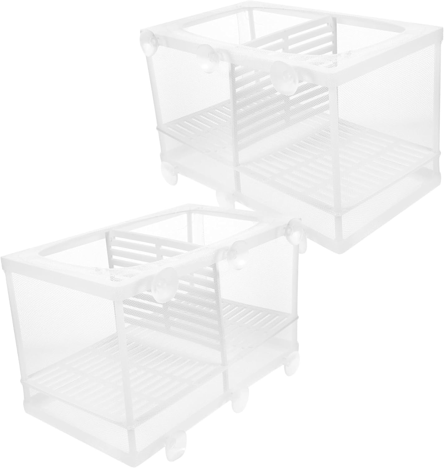 Kisangel Fish Tank Breeding Box Mesh Partition Shrimp Fish Hatchery for Aquarium Style