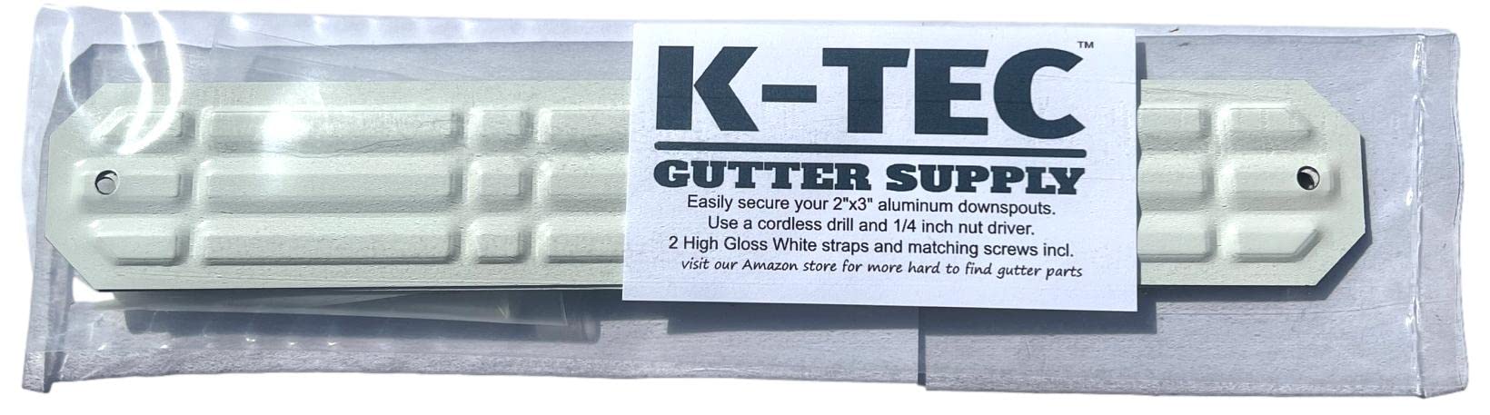 Cintre de gouttière en aluminium de style K avec vis à clip