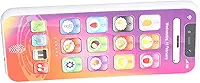 Alomejor Brinquedo Educativo infantil: Celular de Brinquedo Com Luz LED Suave e Volume ajustável. Inclui Cabo USB para Recarga e Auxilia No Desenvolvimento da Coordenação Motora Fina e da (Roxa)