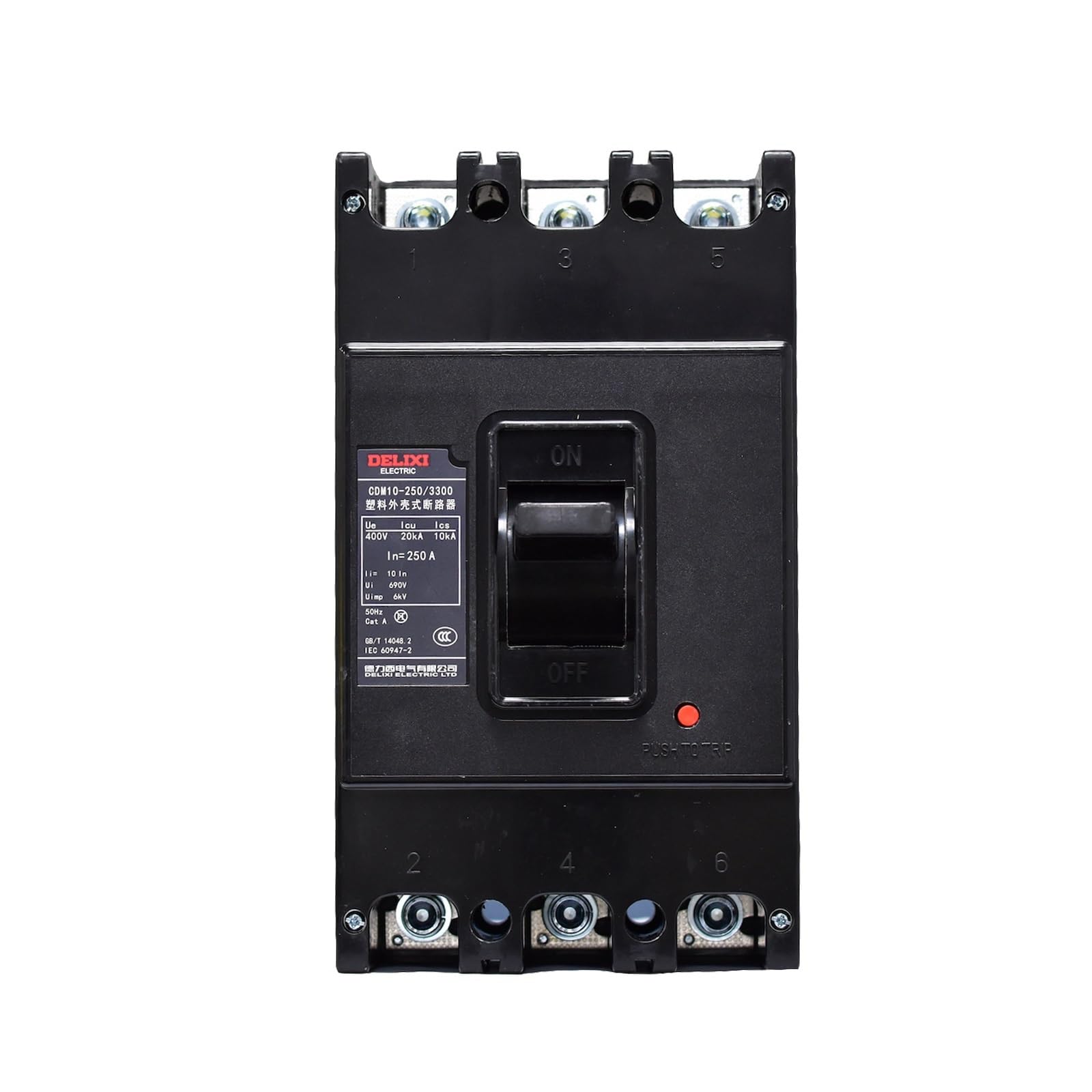 interruttore automatico, Interruttore automatico in plastica CDM10-100 3300 60A80A100A pneumatico trifase 380(20A)