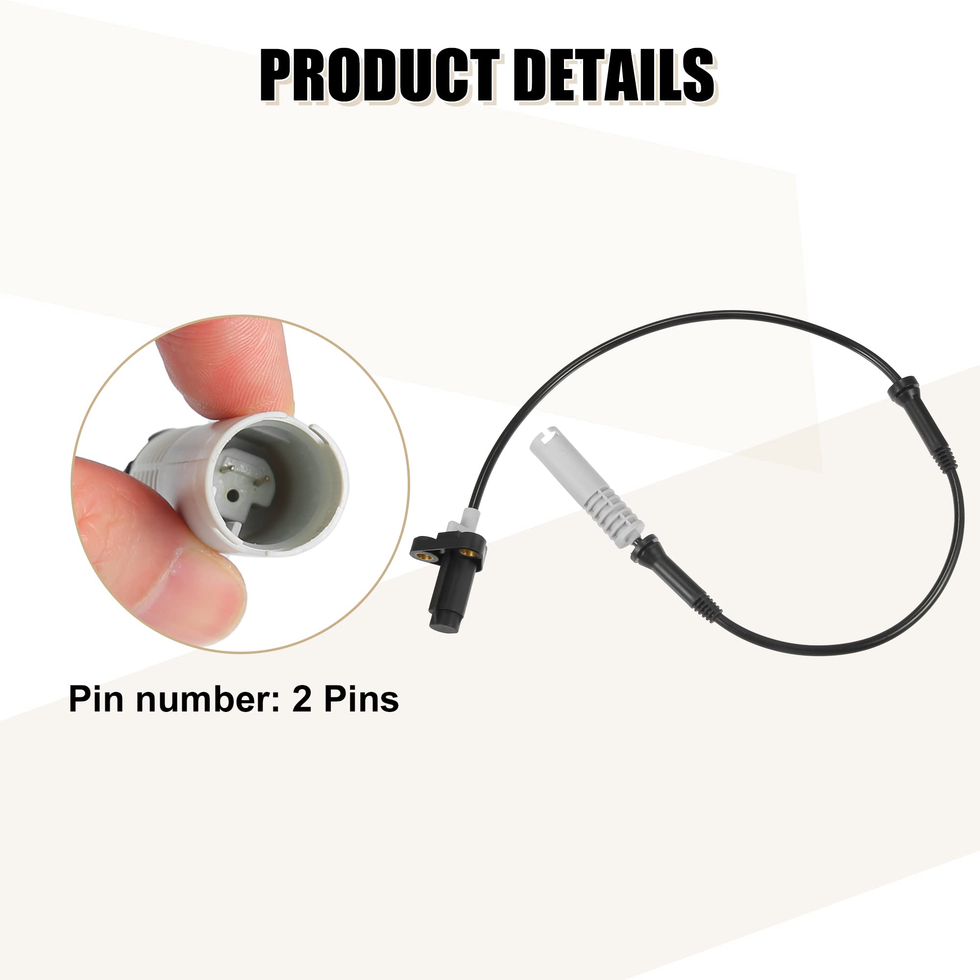 Amazon.com: X AUTOHAUX ABS Wheel Speed Sensor Front Left Right for
