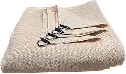 Lona Tela Toldo Sombra Garagem Cobertura Pergolado Sombreamento Piscina Shade Jardim 90% Trama Sol Sombrite - Palha - Areia (4X2)