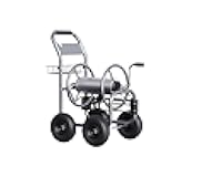 Garden Hose Reel Cart, Cart with Wheels Heavy Duty, Industrial Hose Reels for Outside, 250-Feet of 5/8