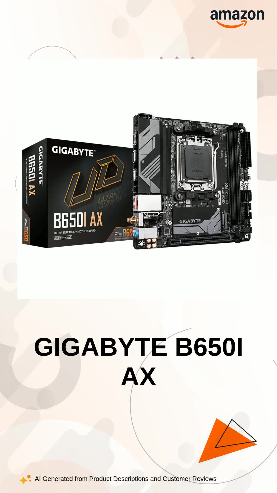 GIGABYTE B650I AX Mini-ITX Motherboard AM5 Socket