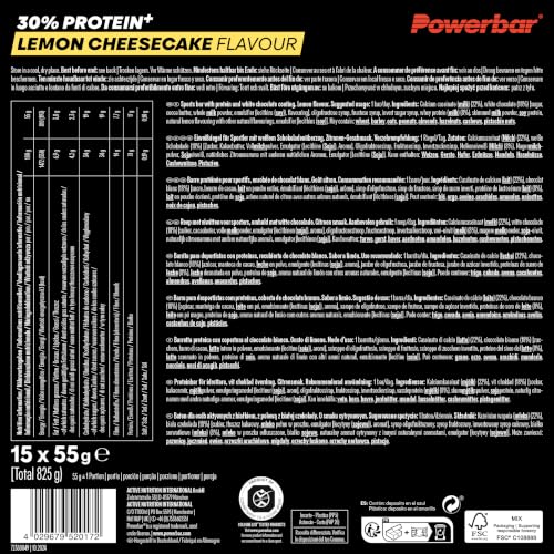 Powerbar Protein Plus Bar 30% (15x55g) Lemon Cheesecake - Riegel - Protein Riegel – Ansicht 2