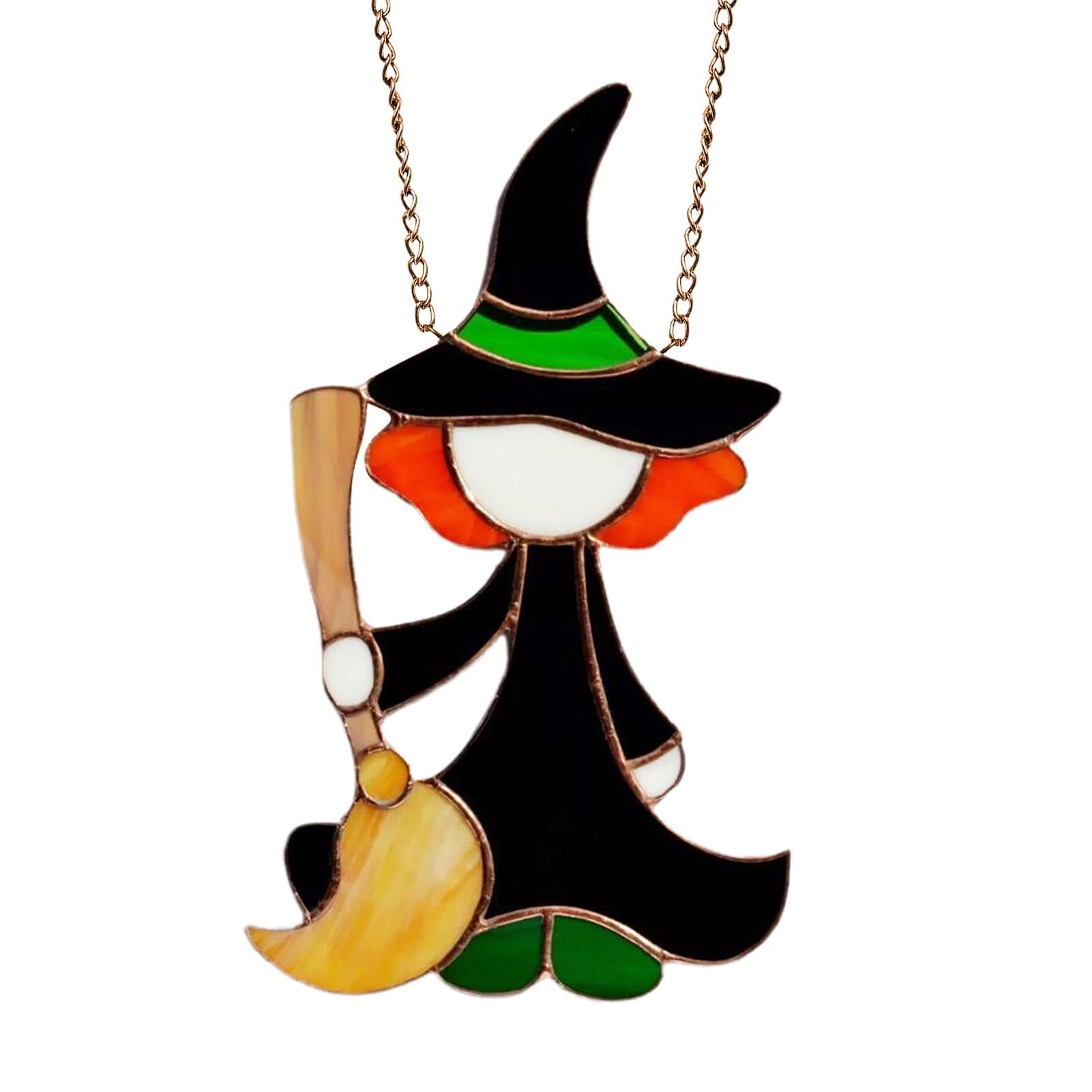 Magische Hexenhut Hängeornamente - 2er Set Acryl Sonnenfänger Für Fensterdeko