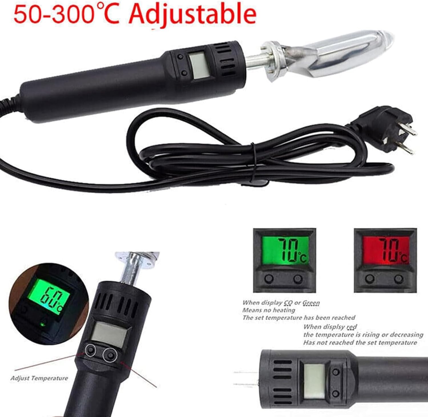 Żelazko ręczne, regulacja temperatury 50-300°C,Mini żelazko