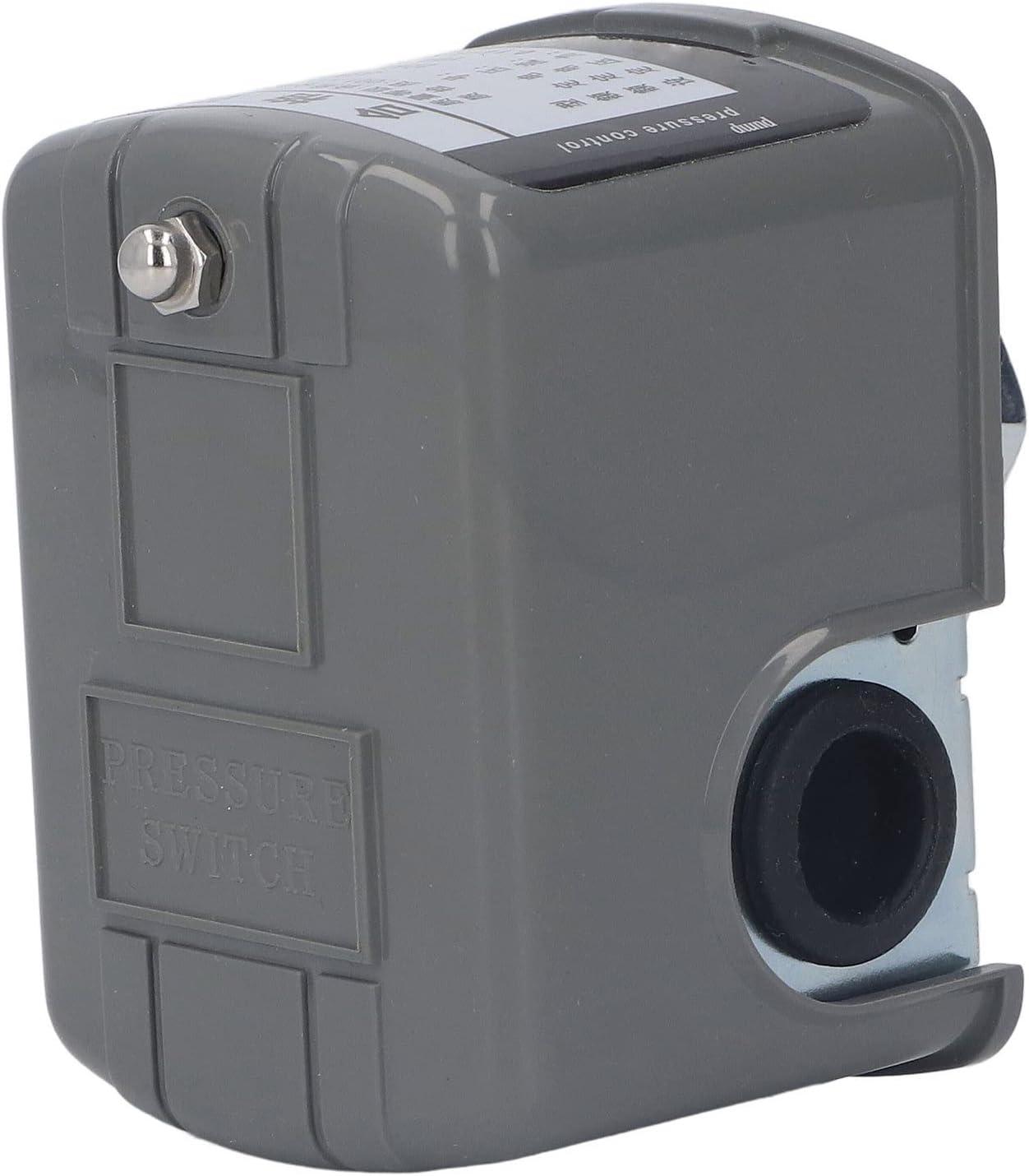 Well Pump Pressure Switch, Adjustable Water Pressure Control Switch, AC 10A Rated, for Electric Pumps in Various Applications