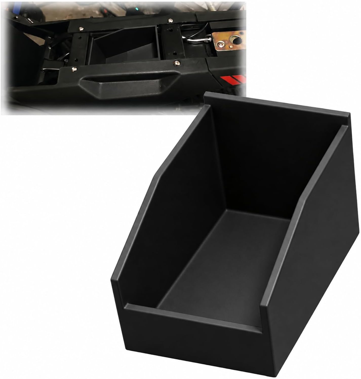 Motorcycle Underseat Storage Box Compatible with Yozma IN 10 PRO, Portable and Compact Storage for Tools and Accessories and personal belongings (Black)