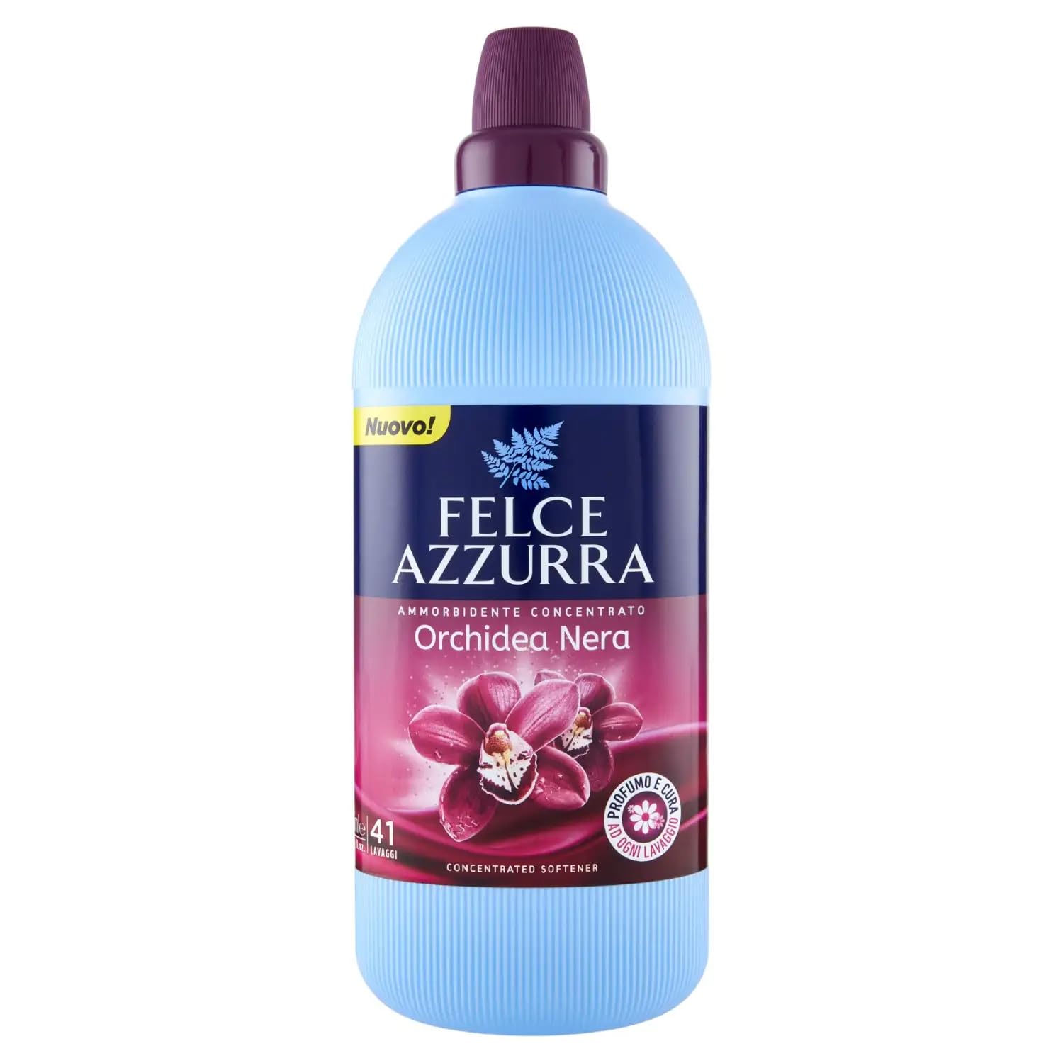 Felce Azzurra Ammorbidente Concentrato Orchidea Nera - Suavizante concentrado Orquídea negra – 41 lavados – 1025 ml + llavero Beni Culinari gratis
