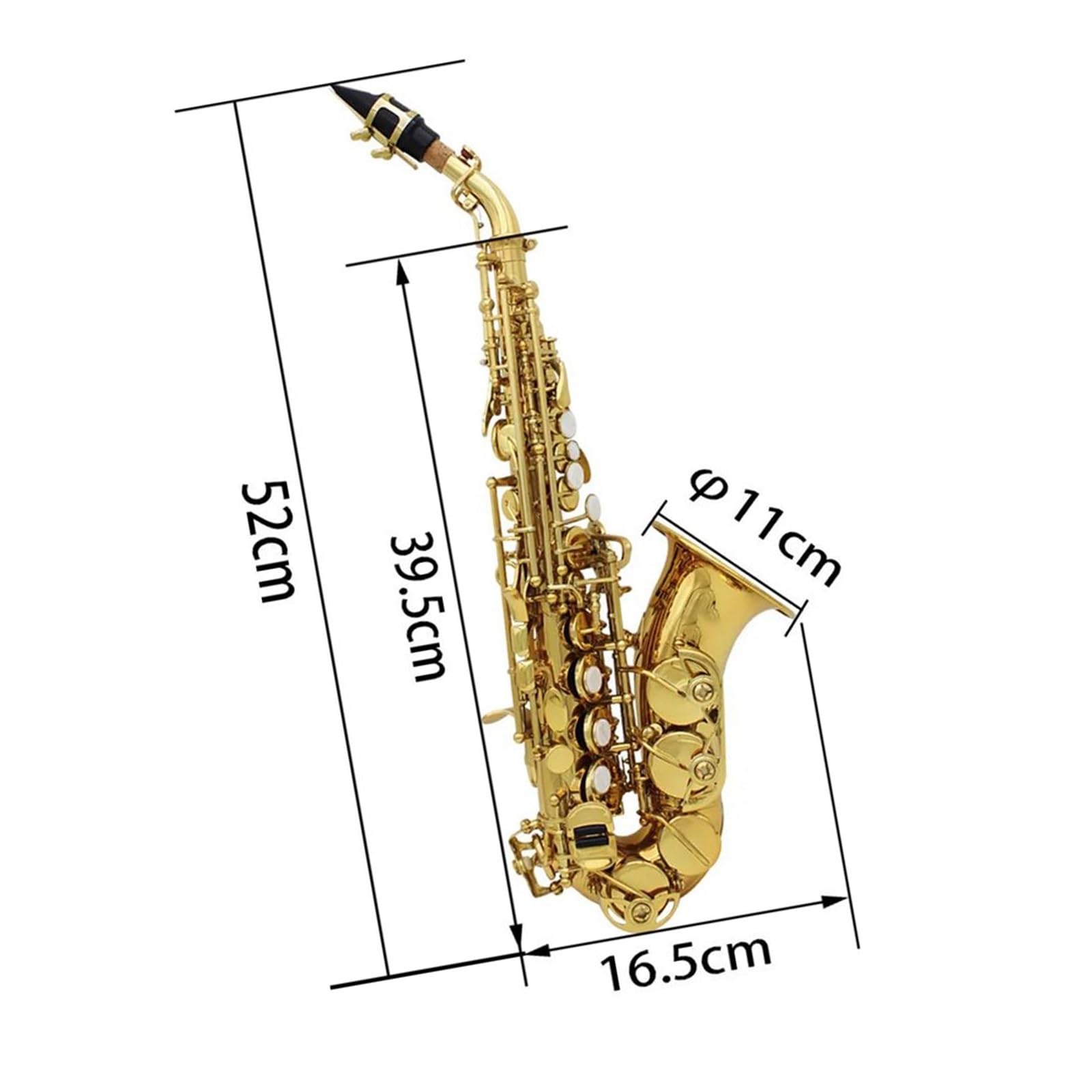 Saksofony Saksofon sopranowy profesjonalny instrument dęty drewniany B dur
