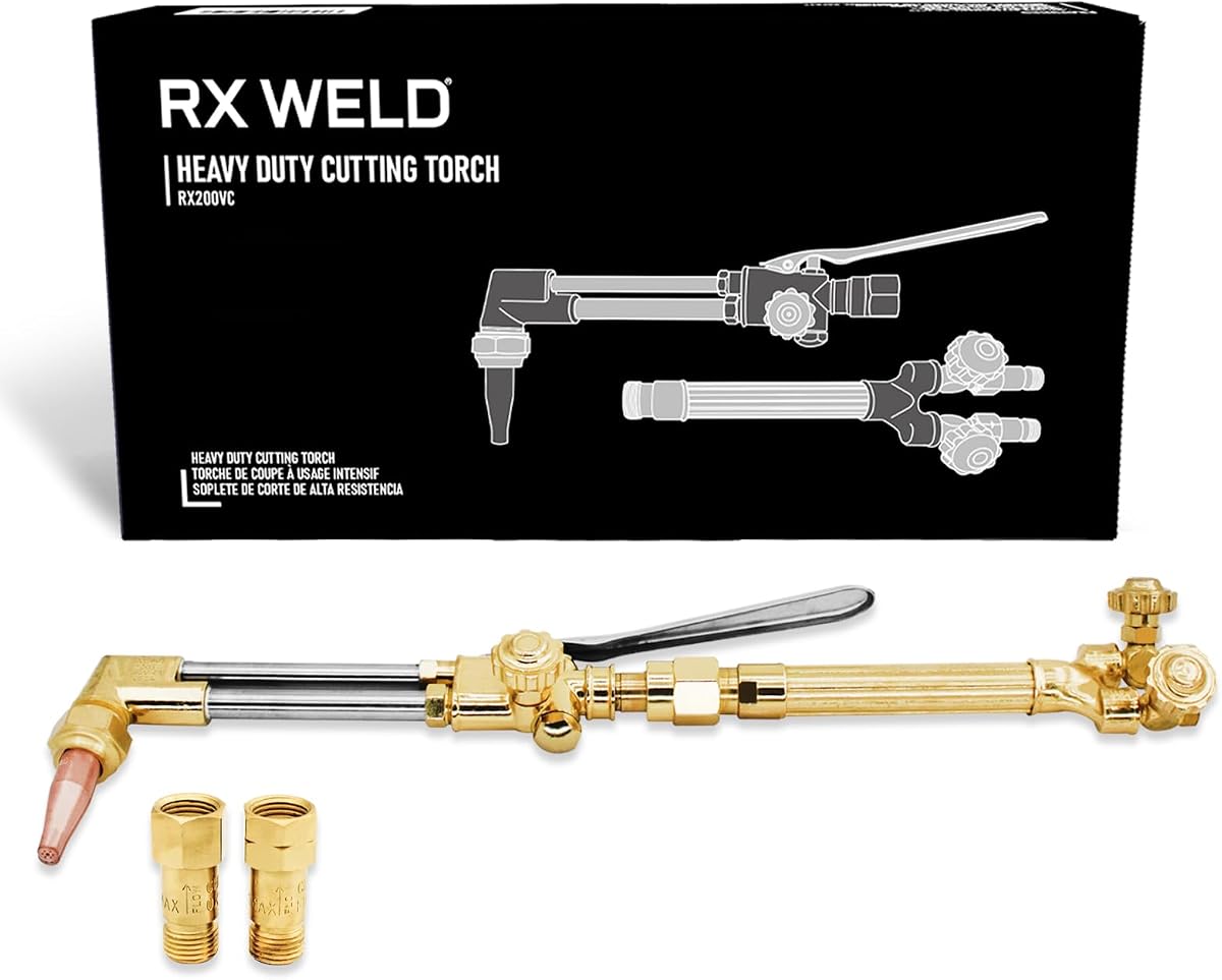 Heavy Duty Cutting Torch, Check Valves, V-Type | Oxy Acetylene, CA 2460 Attachment, HD310C Handle, 1-1-101 Tip