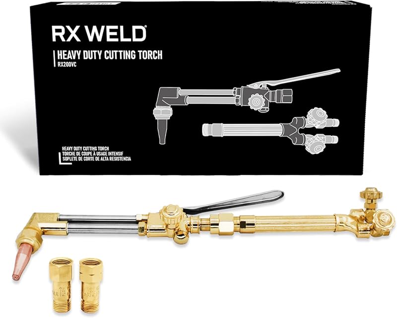 Heavy Duty Cutting Torch, Check Valves, V-Type | Oxy Acetylene, CA 2460 Attachment, HD310C Handle, 1-1-101 Tip