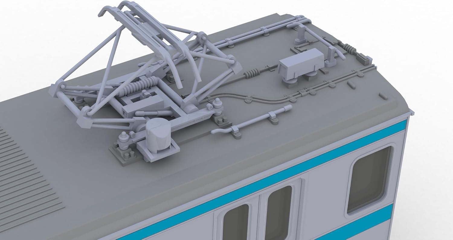 PLUM Plakit-Extra 1/80 JR East Japan 209 Series DC Train Type Keihin-Tohoku Color Moha 209/Moha 208 Display Model Unpainted Plastic Kit PP178