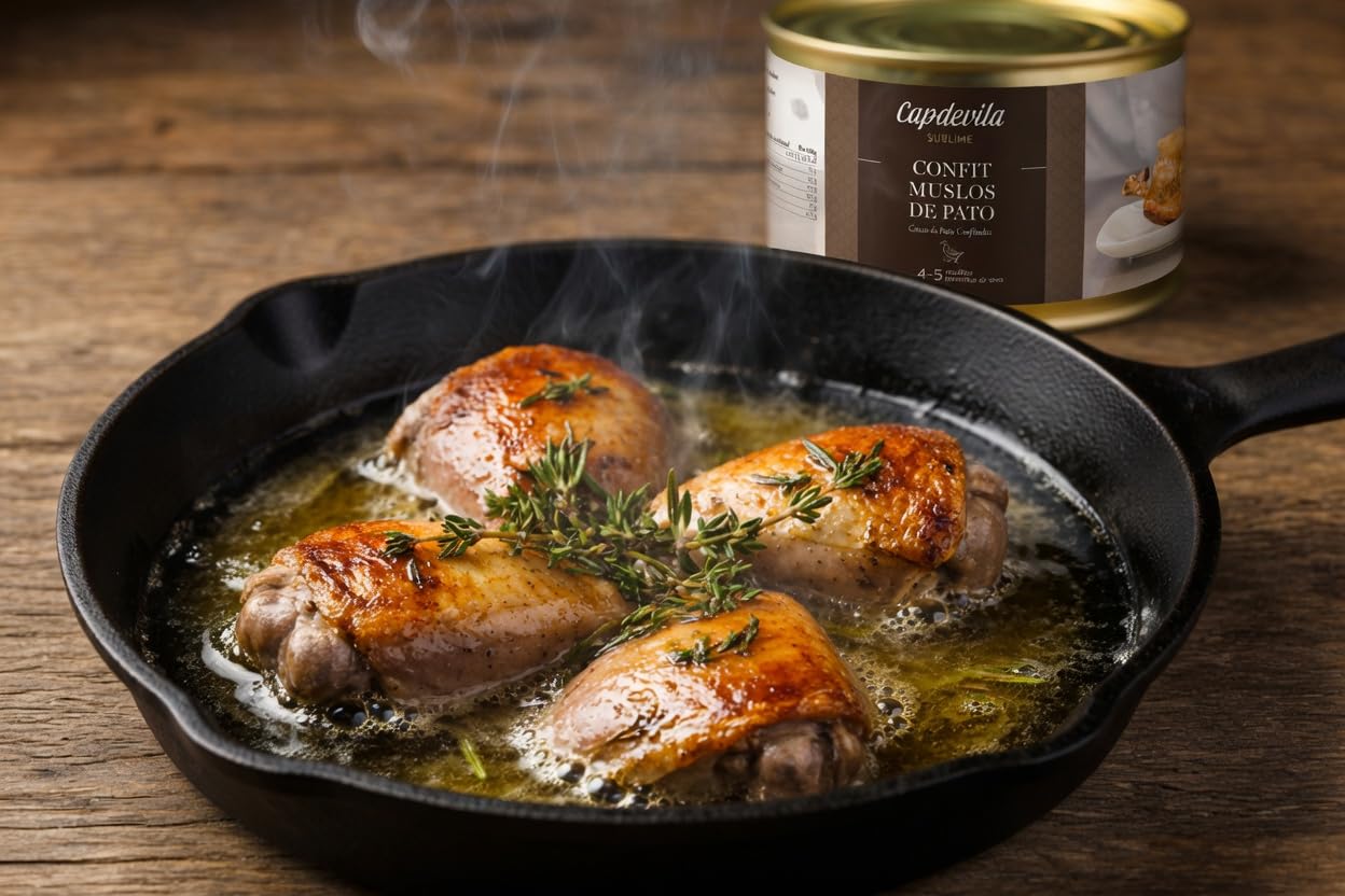 CAPDEVILA Confit de Pato Muslos Confitados 4-5 Unidades Calidad Gourmet