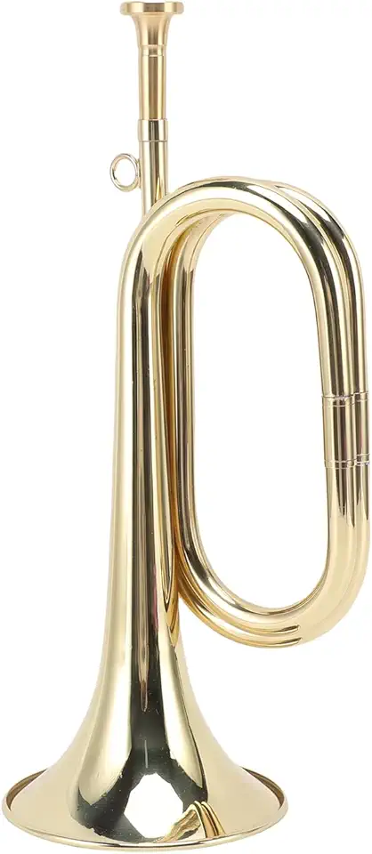 Asixxsix B Trombeta Plana, Trompete de Estudante Padrão Profissional Com Bocal Destacável, Pano de Limpeza e Luvas para Eventos Escolares, Bandas, Orquestras, Iniciantes