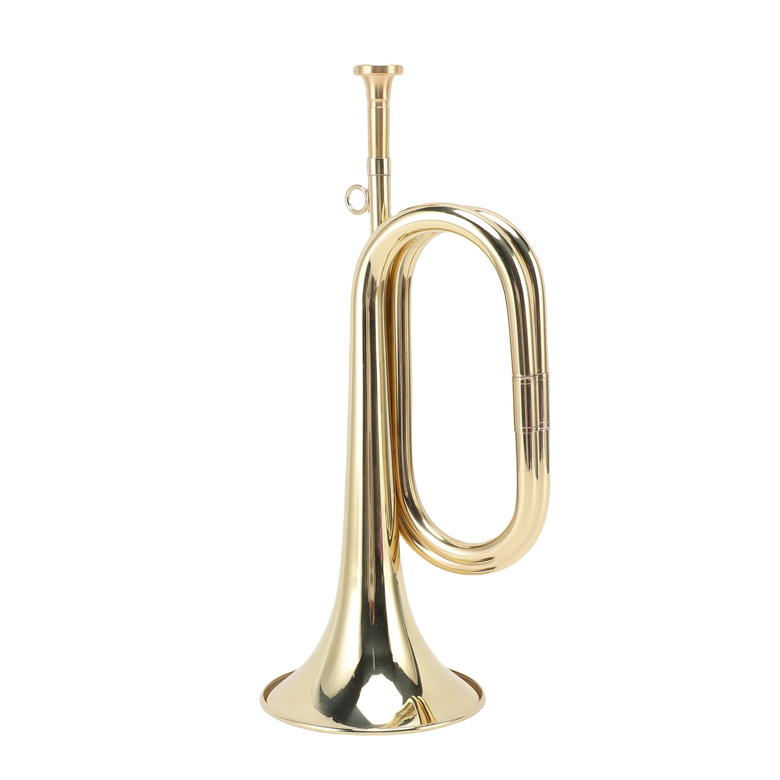 Dilwe Tromba in Sib Strumento in Ottone, Tromba per Banda Professionale con Bocchino Staccabile per Principianti, da Scolastica in Ottone Dorato da 6,5 ​​pollici con Kit di Pulizia
