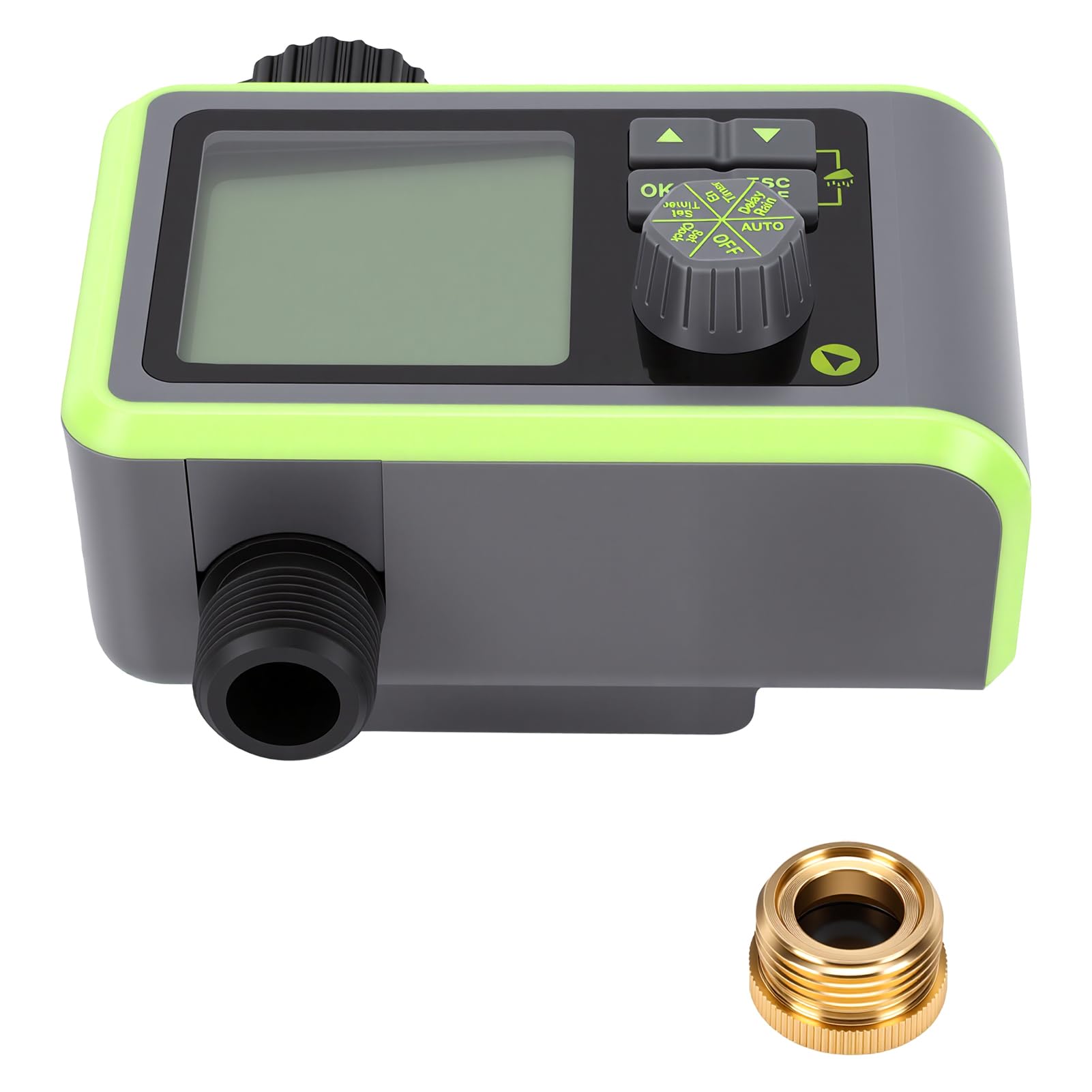 Irrigatore da Giardino con Timer, 8 Programmi, Sensore Pioggia