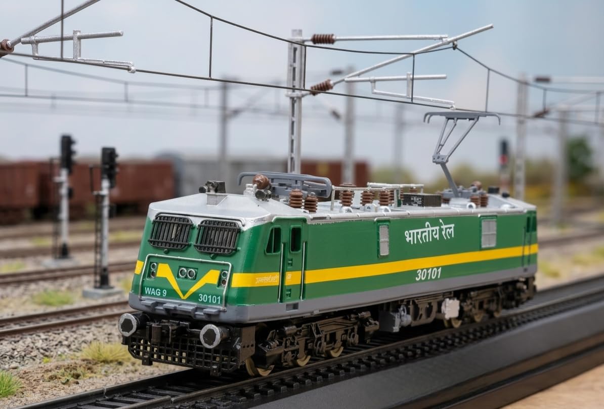 CRealities Wag-9 Indian Railways Locomotive – HO Scale 3D Printed Display Model