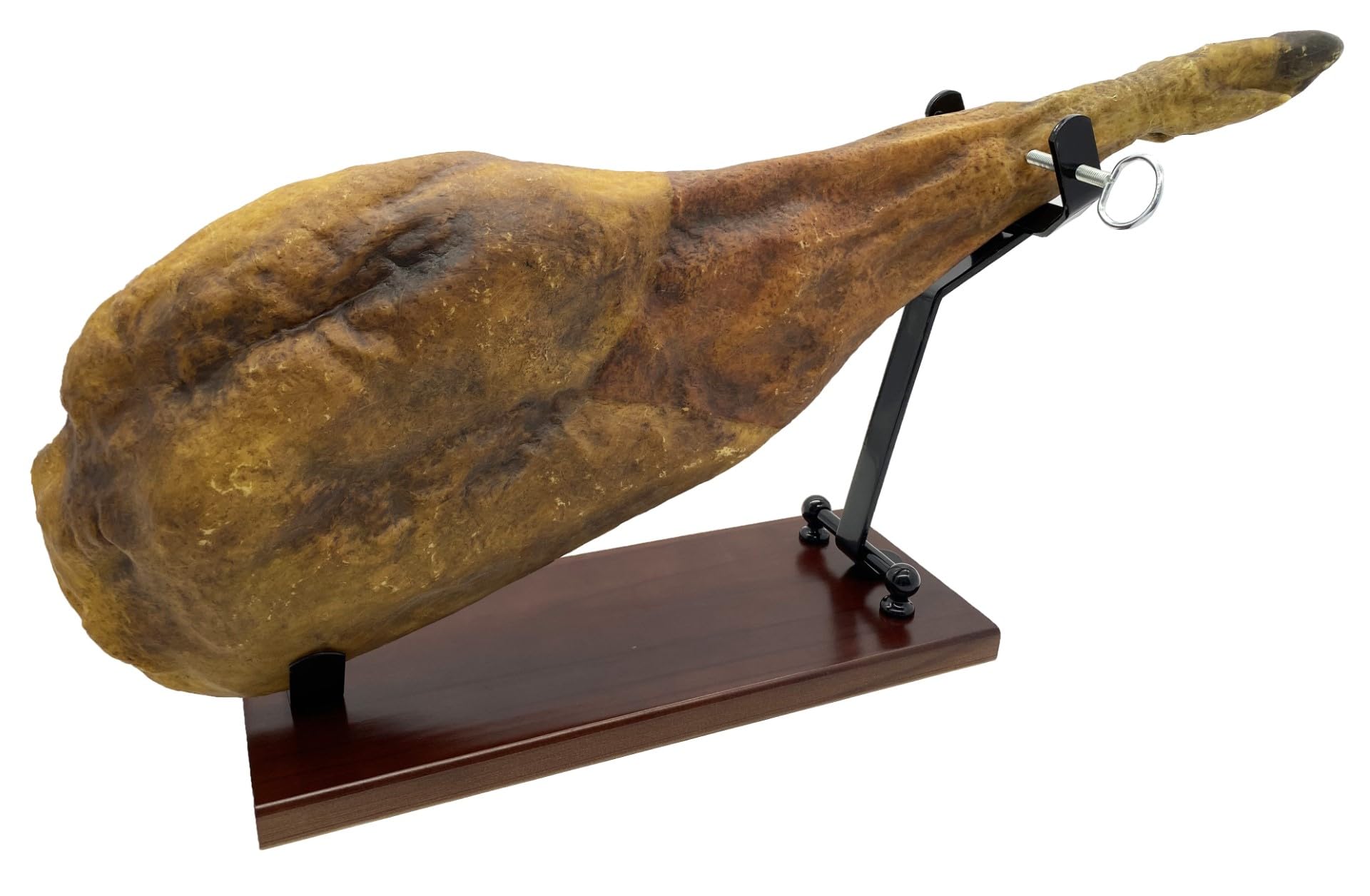 FERRETERIA LEPANTO Support à jambon pliable Eco pour jambon et palettes, support à jambon à usage domestique et restaurant (set noir)