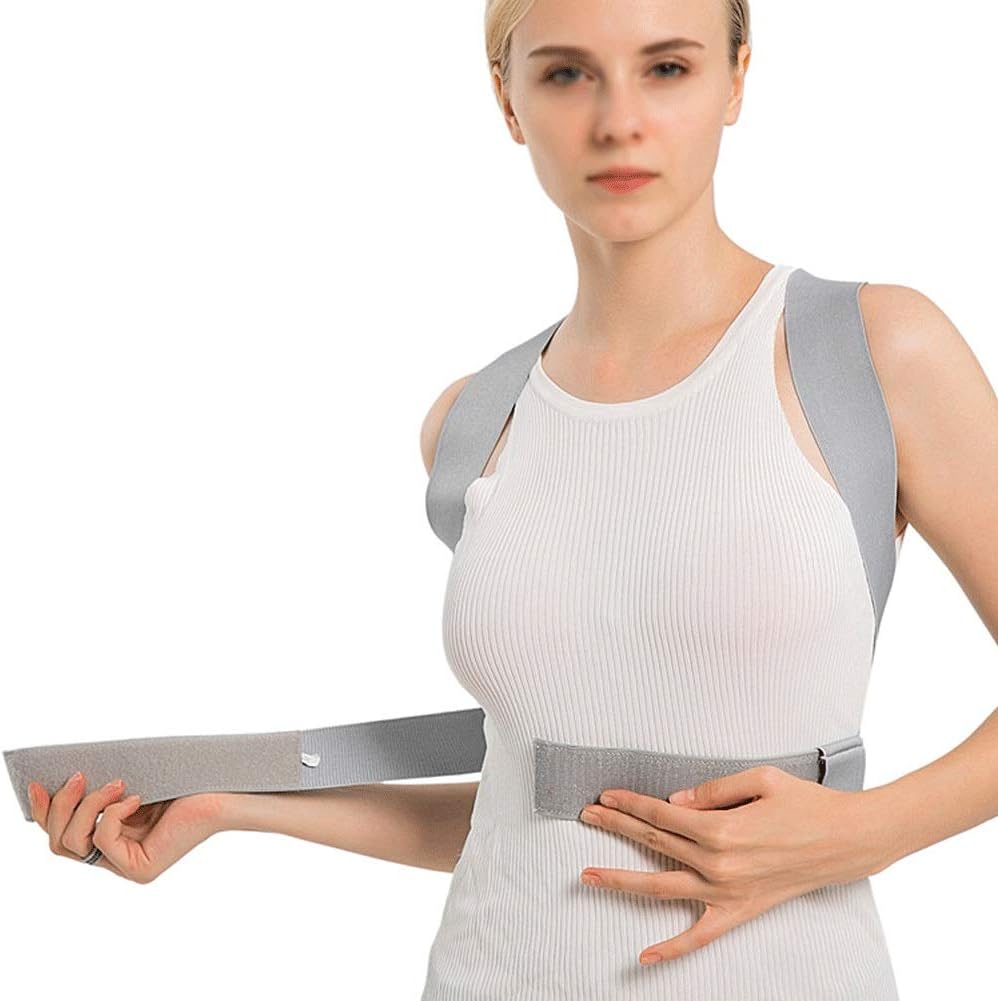 Posture Corrector Back,Orthopedic Under Clothes Spine Corrector for Men Women-Lower Pectoral and Lumbar Spine Stress Relief (Size : L)