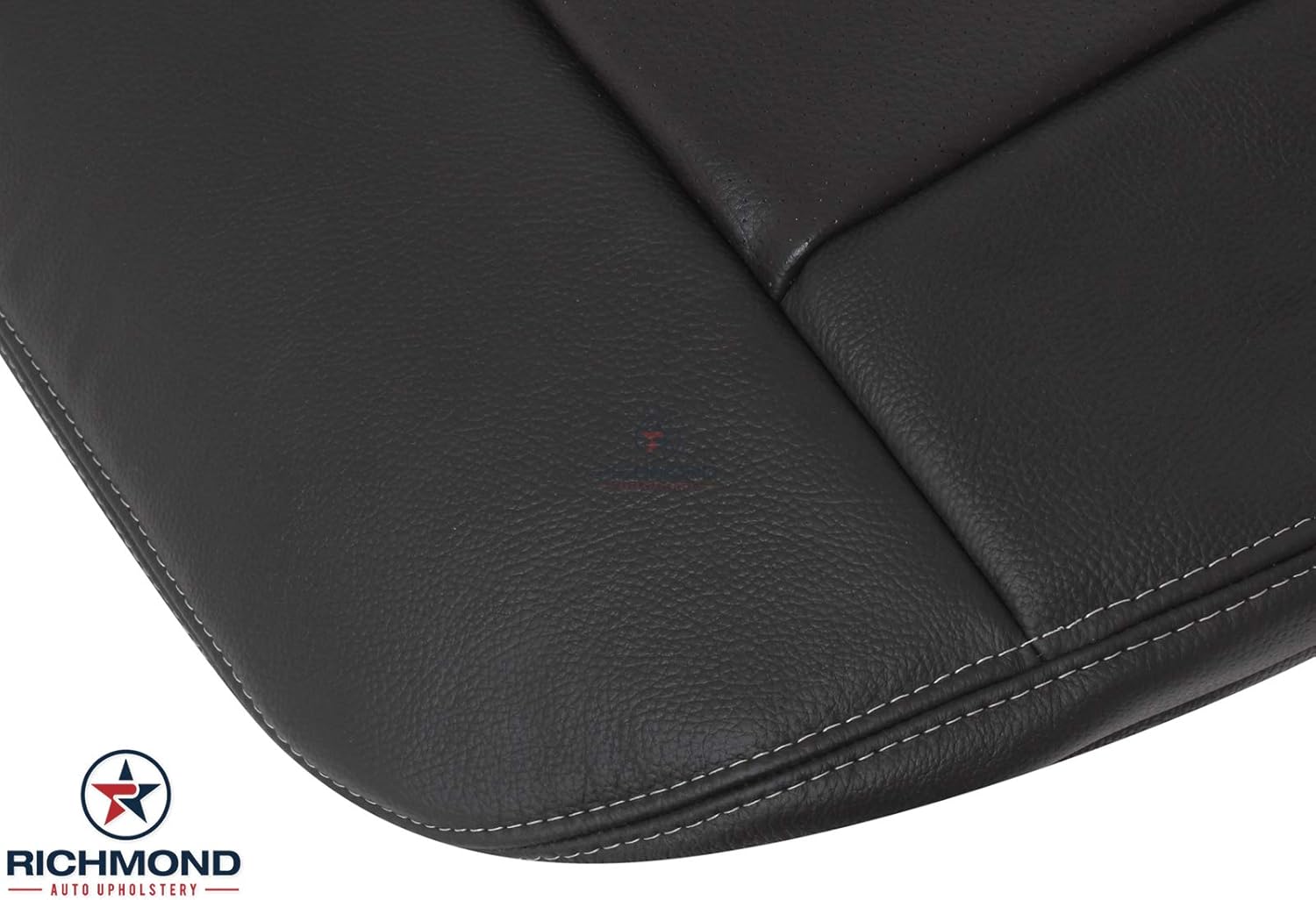 Richmond Auto Upholstery - Driver Side Bottom Compatible with 2010-2016 W212 Mercedes Benz E-Class, Leather Seat Cover, Black