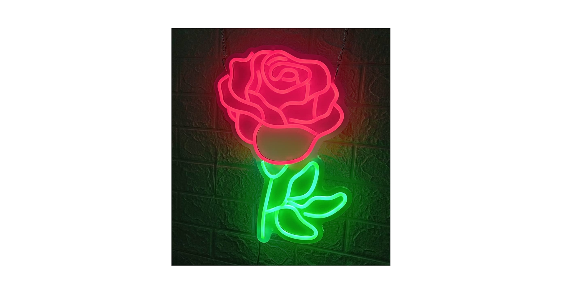 Amazon.co.jp: LED ネオン ライト 『バラの花』 ネオンサイン