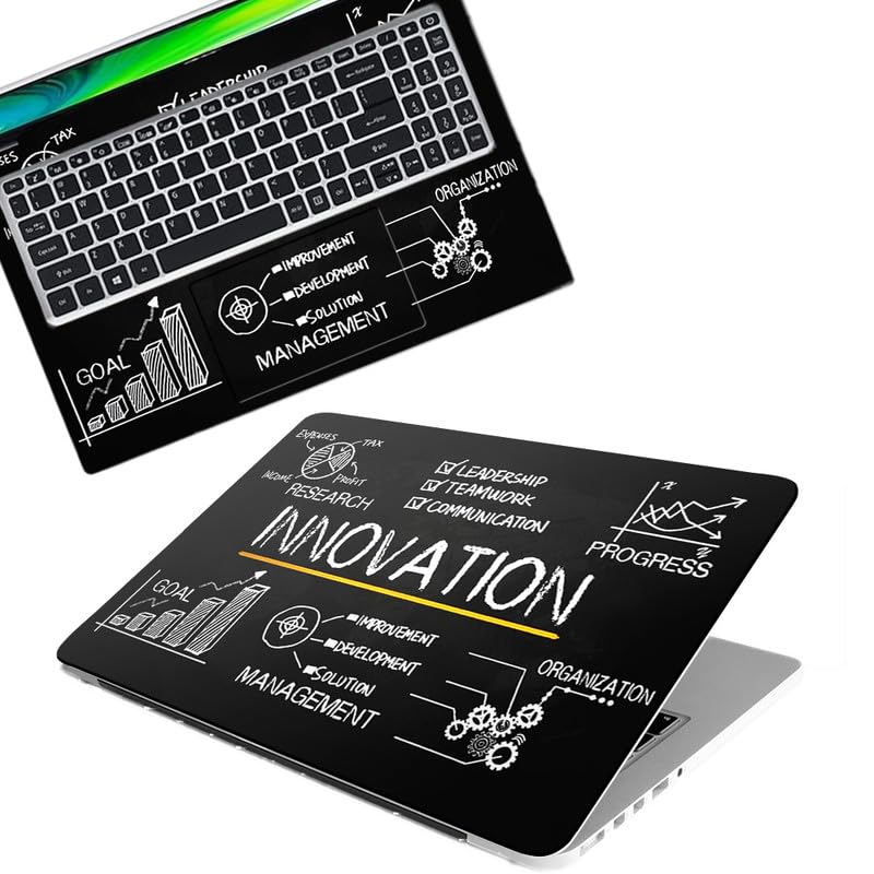 Innovation Full Body Vinyl Laptop Skin/Sticker/Cover Upto 15.6 Inches Laptops Laminated-Removable-HD Quality Compatible for Hp-Dell-Sony-Lenovo-Asus etc.(15×10 Inches)