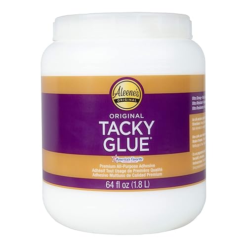 Aleene's Pegamento original pegajoso, adhesivo multiusos, perfecto para manualidades y proyectos de bricolaje, se seca rápido y transparente para