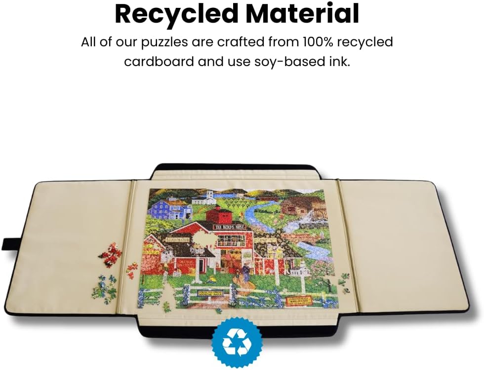 MasterPieces Puzzle - 1500 Piece Portable Jigsaw Puzzle Board - Puzzle Table - Foldable Puzzle Caddy Foam Backer - 23" x 32"