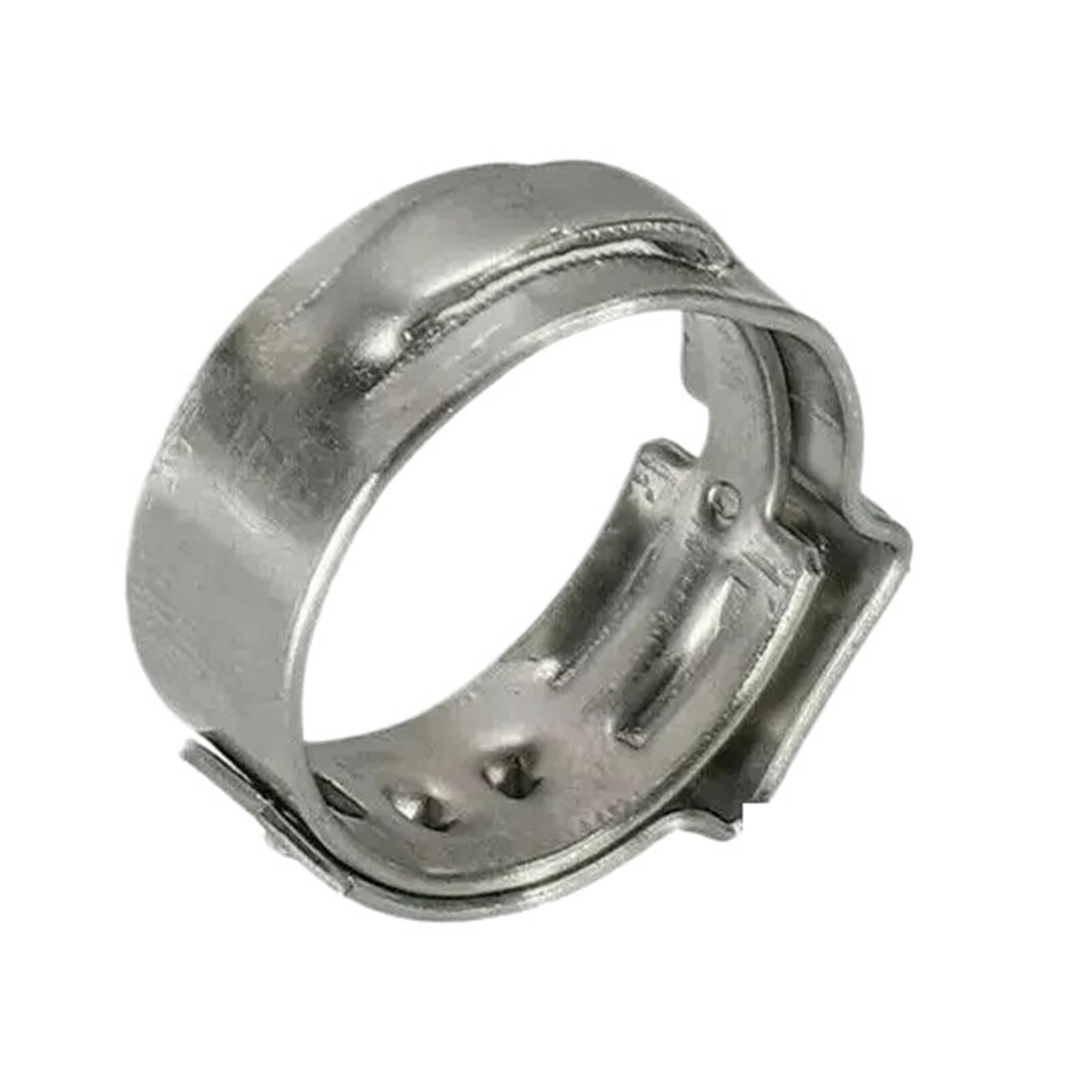 Hqycl One Color 25Pcs Clamps Single Ear Stepless 6.5-38.1Mm 304 Stainless Steel Hose Clamps Cinch Clamps Rings For Sealing Kinds Of Hose(25Pcs 8.7Mm)
