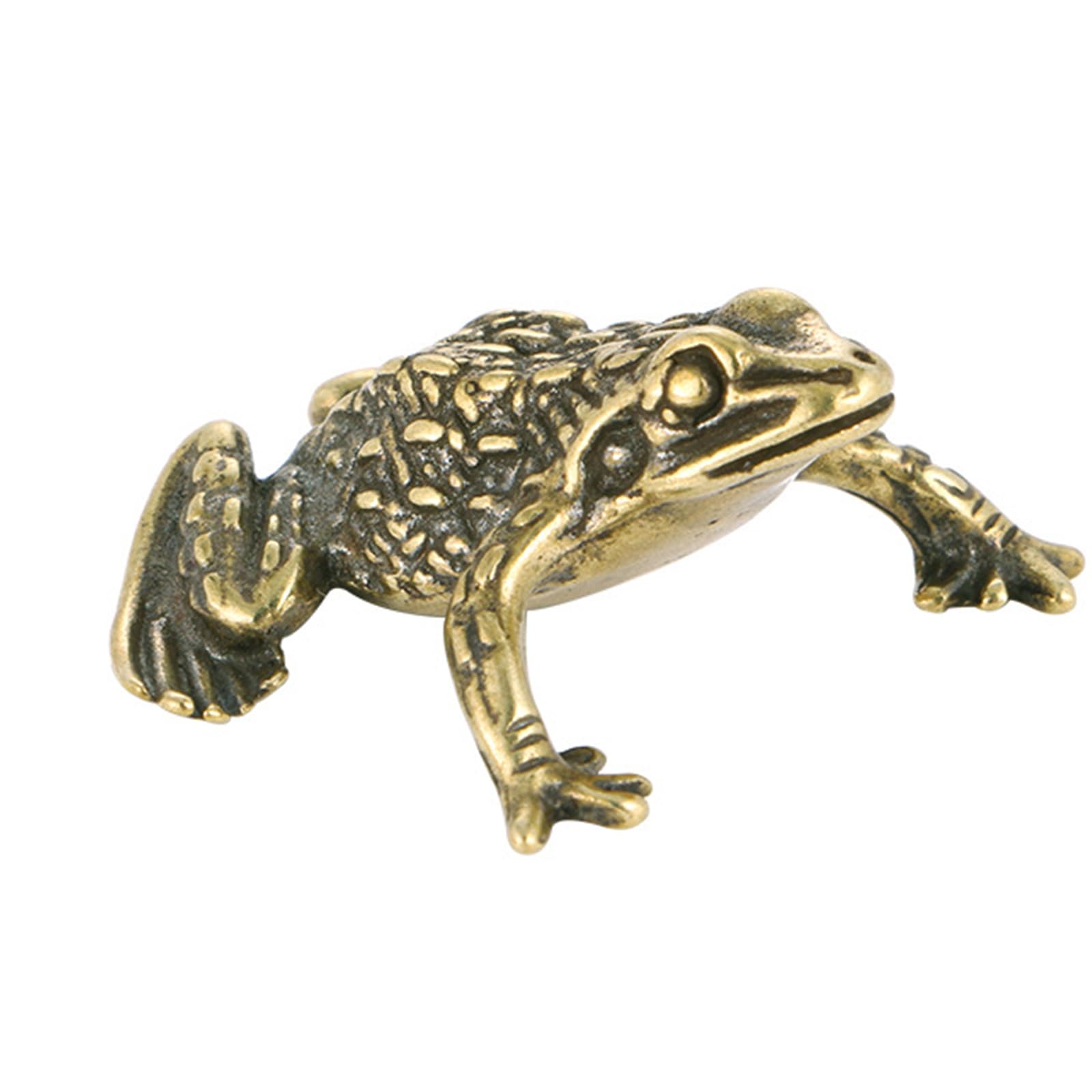 Lerpwige Table Ornaments Brass Frog Statues Frog Figurines Sculptures Tabletop Centerpieces For Living Room Bedroom Decorations Animal Figurines