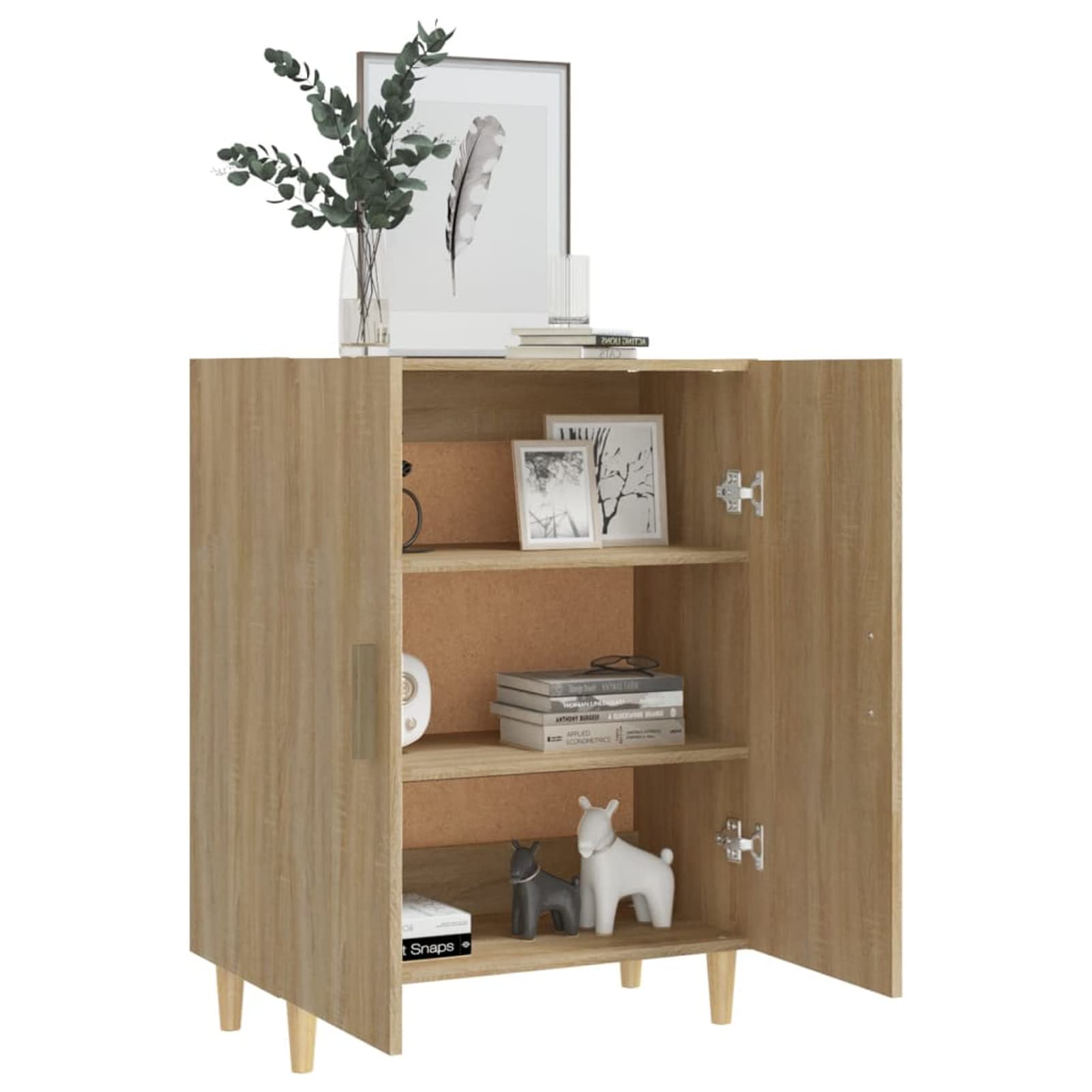 ShGaxin Sonoma dębowy kredens 70x34x90 cm drewno inżynieryjne, komoda do przechowywania sypialni, komody z szufladami, szafka z szufladami254