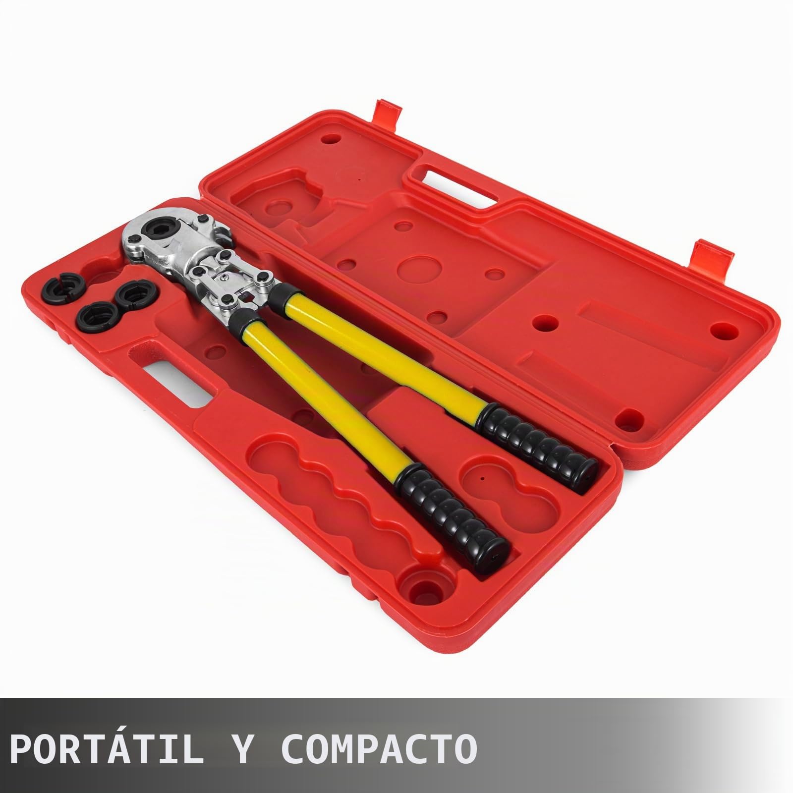 VEVOR Alicates Prensadores de Tuberías 12-32 mm, Multicapa V12, V15, V22, V28, TH16, TH20, TH26 y TH32 mm, Alicates para Tubos con Cabezal Giratorio de 360°, Alicate Profesional para Tubería