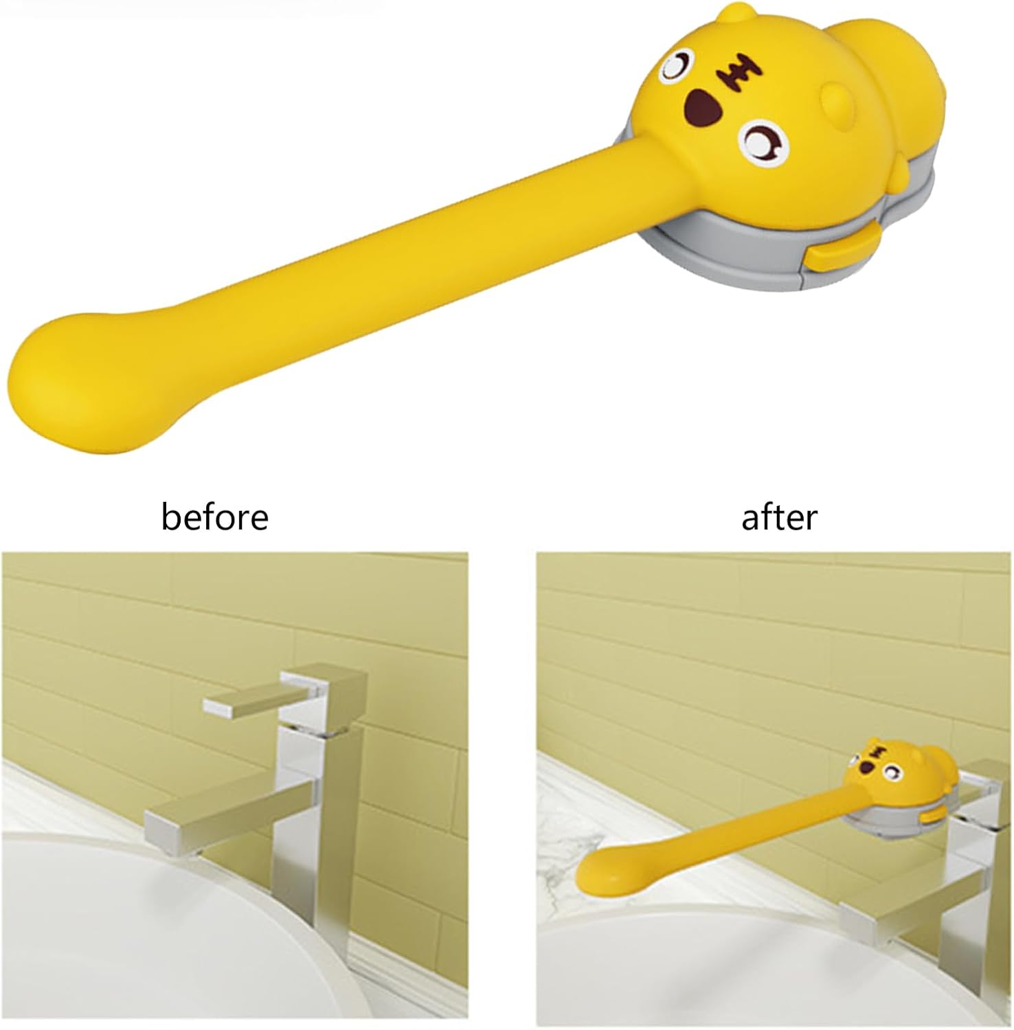 Cartoon Animal Faucet Extenders Soft Silicones Handle for Toddler Universals Sink Adapter Encourages Independents Handwashing Child Friendly Silicones Faucet Extenders