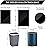8 Gallon Trash Bags 120 Count Black Drawstring Garbage Bags - Thick Plastic, 22.06\'\' x 25.61\'\' (Black, 8) - Suitable for Office, Kitchen, Home