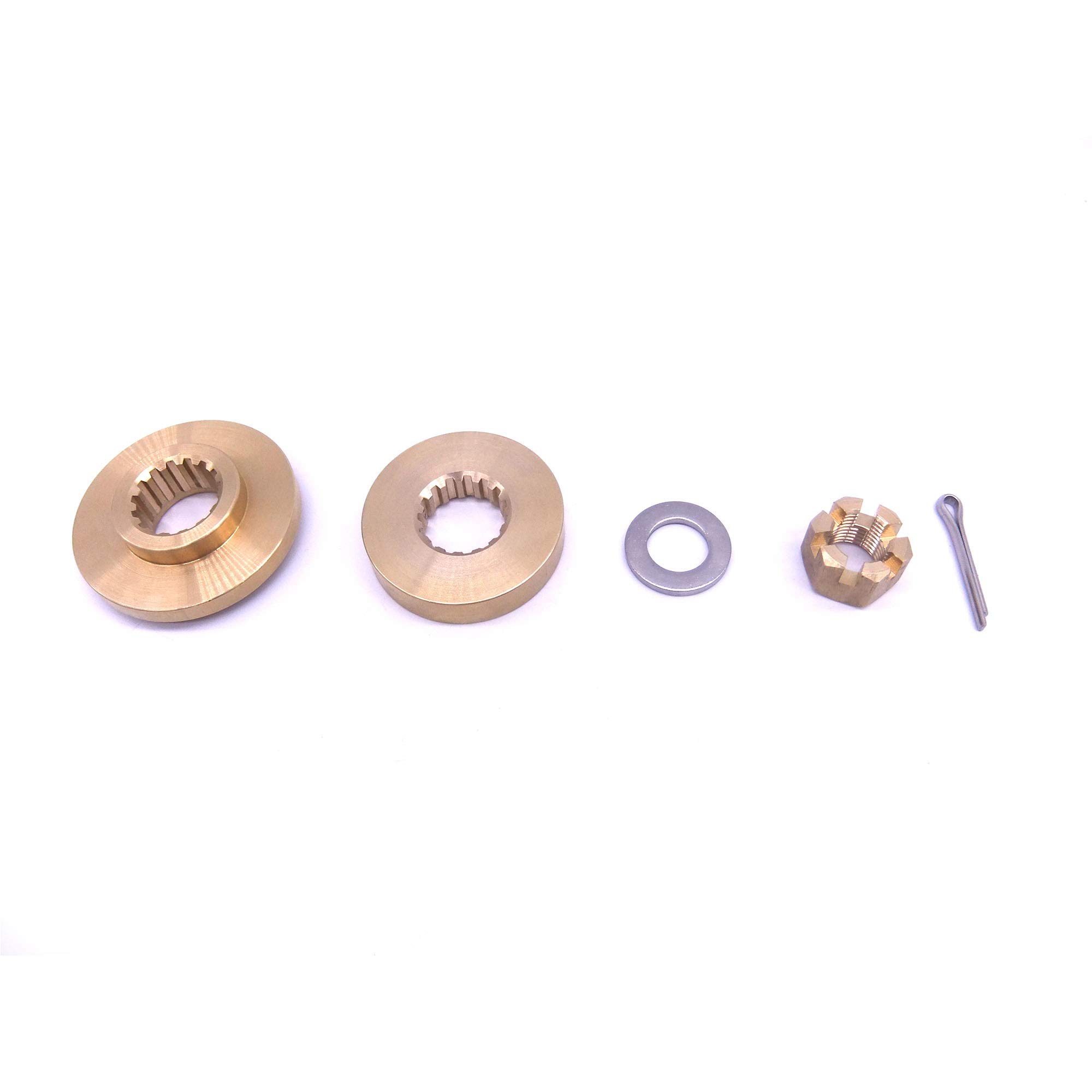 Boat Motor 6E5-45987-00 6E5-45987-01 63P-45987-00 688-45997-01 90171-18M04 Propeller Spacer Hardware kits Thrust Washer Nut for Yamaha Outboard Engine 100HP 115HP 130HP 150HP 175HP 200HP, fit 18-73918