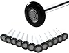12 Piece, 2 Black Roller, 4 Stem, 6200ZZ Bearing Sealed Nylon Garage Door Roller, Remote Control Door Roller