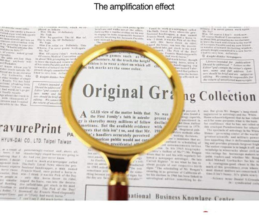 Lupa de Mano portátil, Lupa de Lectura, Lente óptica 8X, Lupa HD