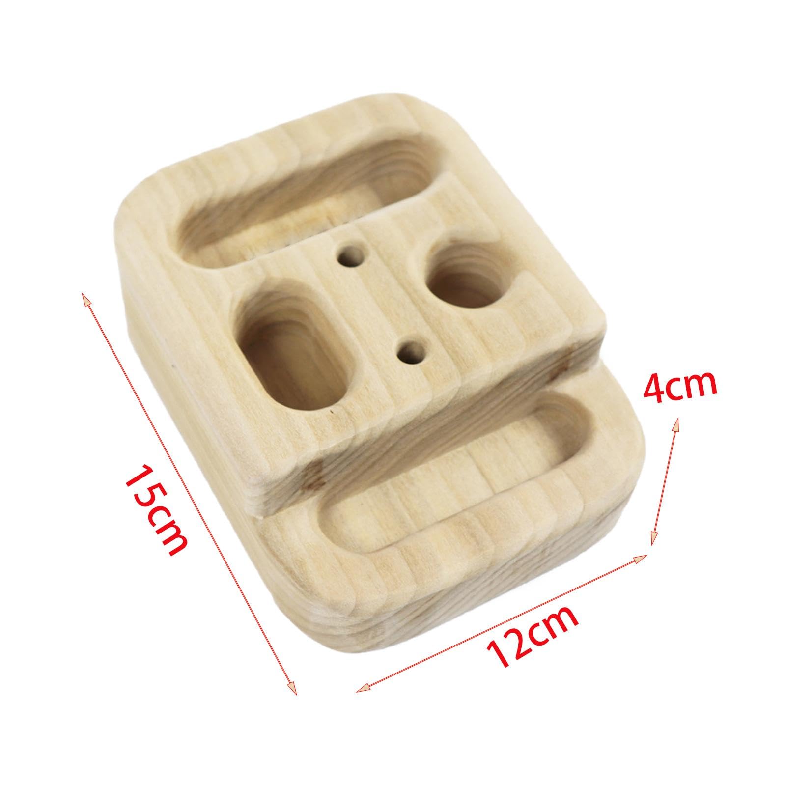 2 Piezas Tabla de Escalada Tabla de Dedos de Madera Entrenador de Agarre Tablero para Potenciar Destreza de Manos y Antebrazos Adecuado para