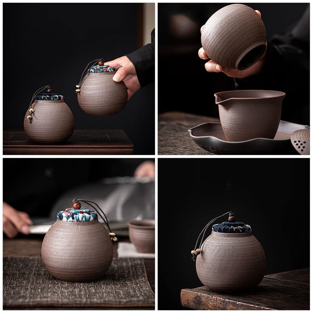 Pojemnik na herbatę. Ceramiczny słój na herbatę, słoiki do przechowywania zamknięte słoiki Vintage zestaw do herbaty ceramiczny pojemnik na herbatę Vintage luźna herbata uszczelniony słoik porcelanowy