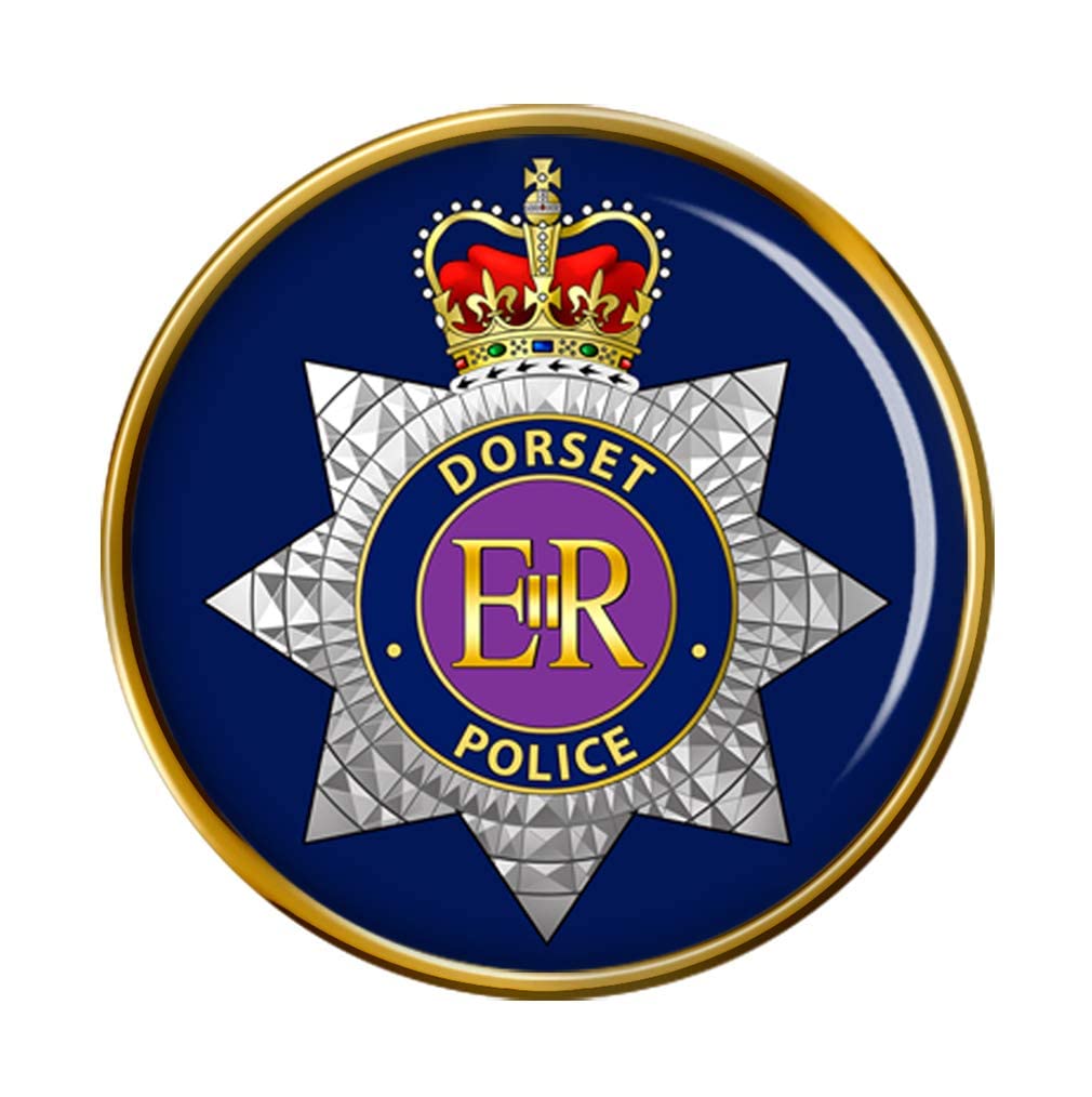 Giftshop Uk Men's Gold Dorset Police Pin Badge