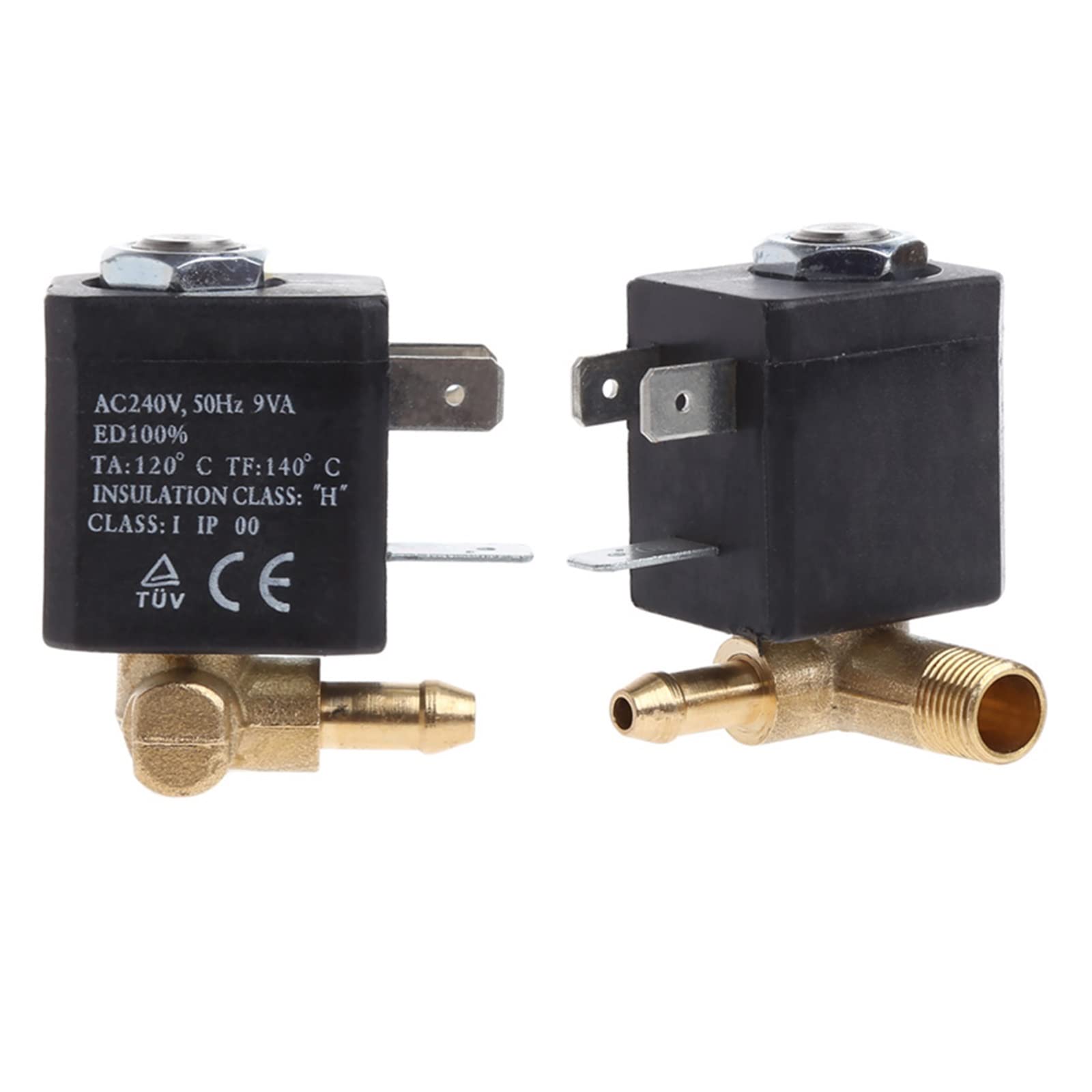 Hält hohen Drücken und extremen Temperaturen Stand. Kanüle N/C AC 230 V G1/8 Zoll Messing-Dampfluftgenerator Wassermagnetventil Kaffee