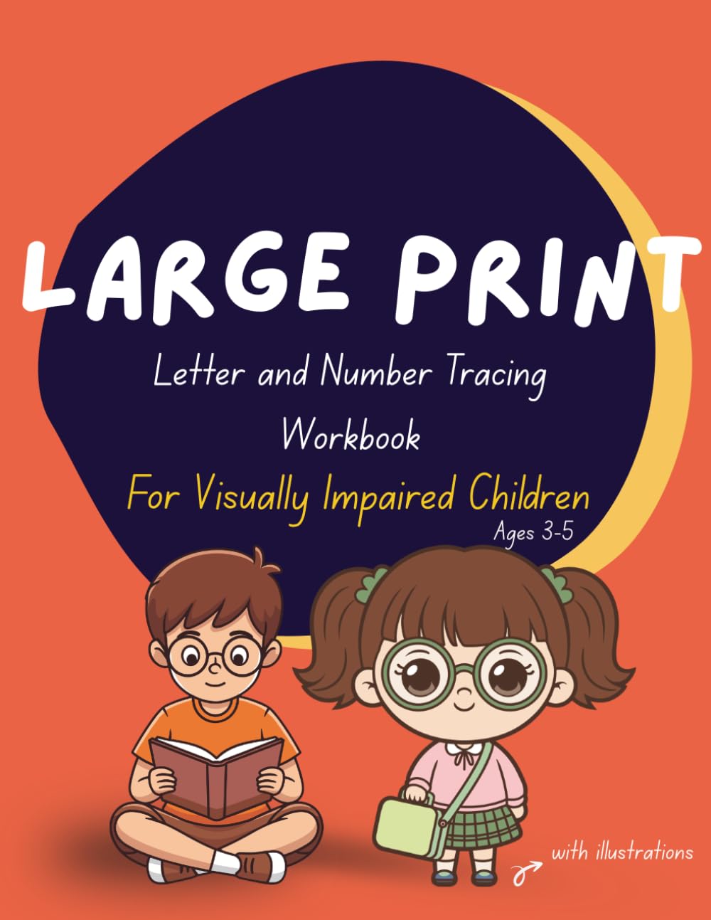 Large Print Letter Tracing Workbook for Visually Impaired Kids: Extra Large Letters with High Contrast for Low Vision, Visual Impairment, CVI & ... Practice Workbook for Preschool Ages 3-5