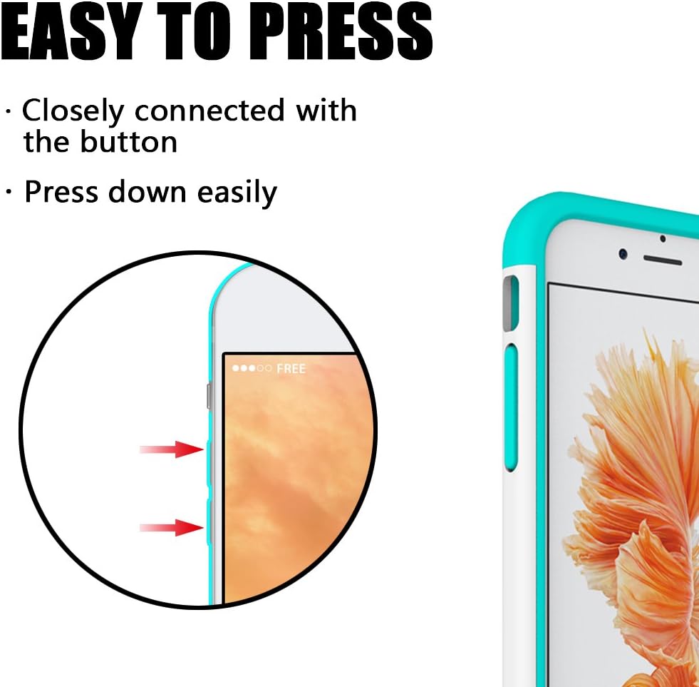 iPhone 6s Case, iPhone 6 Case, UrSpeedtekLive [Shock Absorption] Dual Layer Hybrid Defender Protection Rhinestone Crystal Bling Cover Case for iPhone 6 / 6s 4.7 inch - Swans