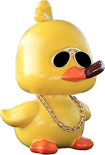 MuMyer Cool Yellow Duck Car Ornaments Funny Duck Car Toy Dashboard Decorations Shaking Head Doll