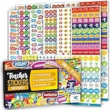 Vladi Creative Teacher Reward Stickers – 1380 pcs / 22 Sheets – Classroom & Homeschool Incentive Stickers Bulk – Colorful Motivational Set for Kids – Funny, Highly Detailed Designs – Premium Quality